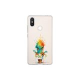Xiaomi Mi 8 SE ile uyumlu Splash ahtapot tasarımlı şeffaf silikon kılıf