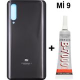 Xiaomi Mi 9 Arka Cam Batarya Pil Kapağı Siyah + Yapıştırıcı B7000