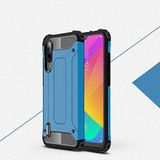 Xiaomi Mi 9 Lite ile uyumlu Çİft Katman Koruyucu Crash Military Tank Kılıf - Mavi