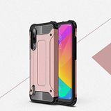 Xiaomi Mi 9 Lite ile uyumlu Çİft Katman Koruyucu Crash Military Tank Kılıf - Rose Gold
