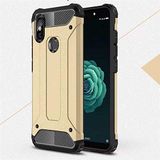 Xiaomi Mi A2 Lite ile uyumlu Çİft Katman Koruyucu Crash Military Tank Kılıf - Gold