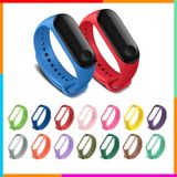 Xiaomi Mi Band 3 - Mi Band 4 Akıllı Bileklik Kyver Kordon Kayış renk-pembe