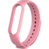 Xiaomi Mi Band 5 Akıllı Bileklik Silikon Kordon Kayış - Açık Pembe