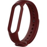 Xiaomi Mi Band 5 Akıllı Bileklik Silikon Kordon Kayış - Bordo