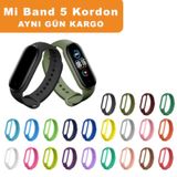 Xiaomi Mi Band 6 - Mi Band 5 Akıllı Bileklik Kyver Silikon Kordon renk-mor