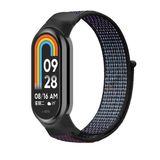 Xiaomi Mi Band 8 İle Uyumlu Hasır Nylon Akıllı Bileklik Kordon - Saat Kordonu Midnight