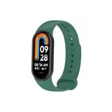 Xiaomi Mi Band 8 ile Uyumlu Spor Silikon Kordon Akıllı Saat Bileklik Kordonu Haki
