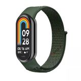 Xiaomi Mi Band 9 İle Uyumlu Hasır Nylon Akıllı Bileklik Kordon - Saat Kordonu Haki