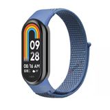 Xiaomi Mi Band 9 İle Uyumlu Hasır Nylon Akıllı Bileklik Kordon - Saat Kordonu Mavi