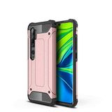Xiaomi Mi Note 10 ile uyumlu Çİft Katman Koruyucu Crash Military Tank Kılıf - Rose Gold