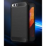 Xiaomi Mi Note 3 Kılıf Karbon Fiber Tasarım Silikon Siyah