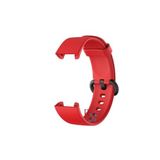 Xiaomi Mi Watch Lite 2 ile Uyumlu Klasik Silikon Kordon Akıllı Saat Bileklik Kordonu Kırmızı