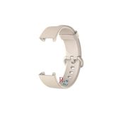 Xiaomi Mi Watch Lite 2 ile Uyumlu Klasik Silikon Kordon Akıllı Saat Bileklik Kordonu Krem