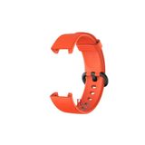 Xiaomi Mi Watch Lite 2 ile Uyumlu Klasik Silikon Kordon Akıllı Saat Bileklik Kordonu Turuncu