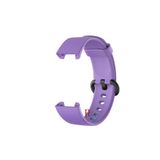 Xiaomi Mi Watch Lite ile Uyumlu Klasik Silikon Kordon Akıllı Saat Bileklik Kordonu Lila