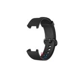 Xiaomi Mi Watch Lite ile Uyumlu Klasik Silikon Kordon Akıllı Saat Bileklik Kordonu Siyah