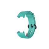 Xiaomi Mi Watch Lite ile Uyumlu Klasik Silikon Kordon Akıllı Saat Bileklik Kordonu Turkuaz