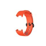 Xiaomi Mi Watch Lite ile Uyumlu Klasik Silikon Kordon Akıllı Saat Bileklik Kordonu Turuncu