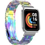 Xiaomi Mi Watch Lite Uyumlu Baklalı Paslanmaz Çelik Klipsli Kordon ve Kasa Koruyucu - Renkli