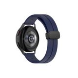 Xiaomi Mi Watch S1-Mi Watch S1 Active Uyumlu 22 mm Silikon Magnet Kordon(Güçlü Mıknatıs) Lacivert