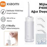 Xiaomi Mijia F400 Şarjlı Ağız Duşu ve Diş Temizleme Cihazı - Yeni Teknoloji Cloud Sensing ile Hassas Diş Eti Bakımı - 100 Gün Şarj Süresi - Ipx7 Su Geçirmez - Diş Teli Uyumlu - Beyaz