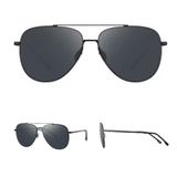 Xiaomi Mijia Nylon Pro Aviator Polarize Güneş Gözlüğü, MSG03GL, Unisex, SUS304 Paslanmaz Çelik Çerçeve, Nylon Lens, UV400, Gunmetal Gri, 22 Gram