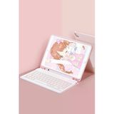 Xiaomi Pad 6 Kılıf Kc01 Smart Klavyeli Tablet Kılıfı - Pembe-(5796)