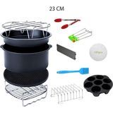 Xiaomi, Philips, Karaca, Arzum, Tefal, Kumtel Uyumlu Xxl 9inç Hava Fritözü 12'li Yedek Parça Seti