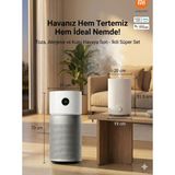 Xiaomi Plazma ve Uv-C Teknolojili Akıllı Elite Hava Temizleyici 125M² Etkili Bakteri Virüs ve Alerjen Yok Edici Profesyonel Hijyen + Hava Nemlendirici - Beyaz