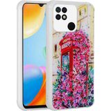 Xiaomi Poco C40 Kılıf Simli Desenli Kamera Korumalı Parlak Klfs Popy Kapak-Kulübe