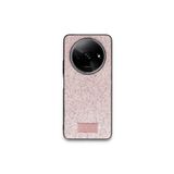 Xiaomi Poco C61 Kılıf Bright Zarif Boncuk İşlemeli Tasarım Simli Kapak Pembe