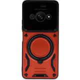 Xiaomi Poco C61 Kılıf Joy Lens Standlı Kapak - Kırmızı