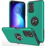 Xiaomi Poco F3 Kılıf Elit Yüzüklü Kapak - Yeşil-(5796)
