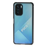 Xiaomi Poco F3 Kılıf Miami Şeffaf Silikon - Siyah-(5796)