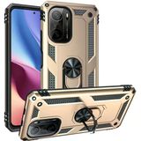 Xiaomi Poco F3 Kılıf Mnc Vega Kapak-Gold