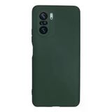 Xiaomi Poco F3 Kılıf Nano Içi Kadife Silikon - Koyu YEŞIL-(5796)