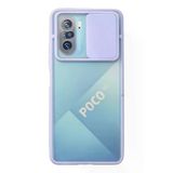 Xiaomi Poco F3 Kılıf Palm Buzlu Kamera Sürgülü Silikon - Lila-(5796)