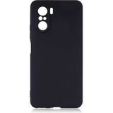 Xiaomi Poco F3 Kılıf Soft ve Pürüzsüz Yüzey Ipeksi Silikon Kapak Hopy - Siyah