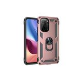 Xiaomi Poco F3 Kılıf Sofya Yüzüklü Silikon Kapak - Rose-(5796)
