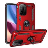 Xiaomi Poco F3 Kılıf Sofya Yüzüklü Standlı Zırhlı Silikon Kılıf