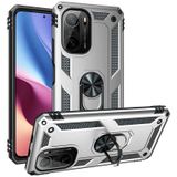 Xiaomi Poco F3 Kılıf Tank Zırh Yüzüklü Mıknatıslı Standlı Kapak Vega