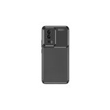 Xiaomi Poco F5 Pro Kılıf Negro Karbon Görünümlü Silikon Kapak + Ekran Koruma 3912