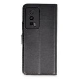 Xiaomi Poco F5 Pro Kılıf Trend S Plus Kapaklı Kılıf - Siyah-(5796)