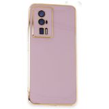 Xiaomi Poco F5 Pro Kılıf Volet Silikon - Mor