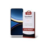 Xiaomi Poco F7 Pro ile Uyumlu Temperli Ekran Koruyucu Kırılmaz Cam Ekonomik 3'lü Paket