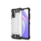 Xiaomi Poco M3 ile uyumlu Çİft Katman Koruyucu Crash Military Tank Kılıf - Gri