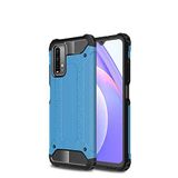 Xiaomi Poco M3 ile uyumlu Çİft Katman Koruyucu Crash Military Tank Kılıf - Mavi