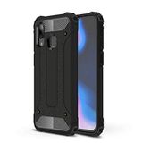 Xiaomi Poco M3 ile uyumlu Çİft Katman Koruyucu Crash Military Tank Kılıf - Siyah