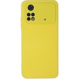Xiaomi Poco M4 Pro 4g Kılıf Nano Içi Kadife Silikon - SARI-(5796)