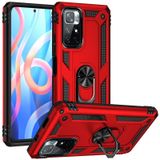 Xiaomi Poco M4 Pro 5g Kılıf Tank Zırh Yüzüklü Mıknatıslı Standlı Kapak Vega